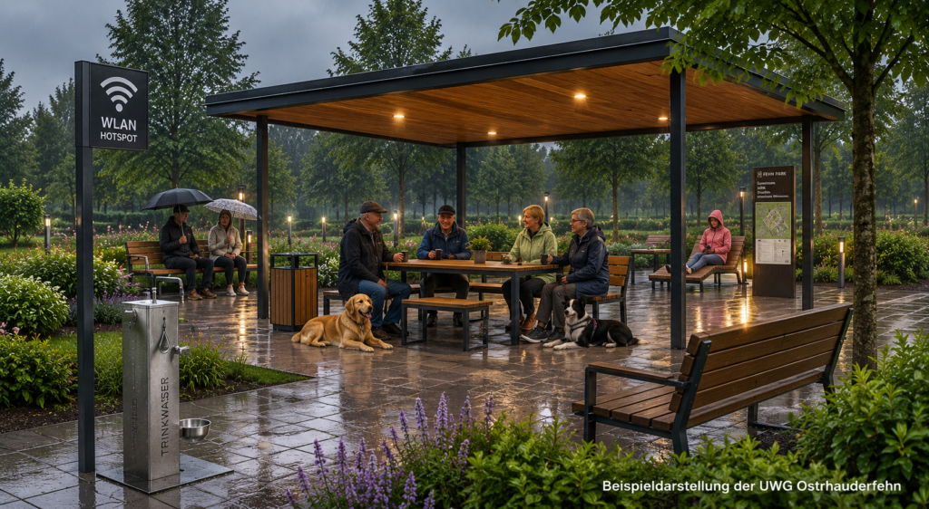 Parkanlage in Ostrhauderfehn - heute Schietwedda