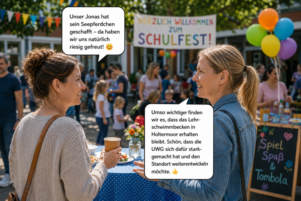 Schwimmausbildung fördern -- am 13.09. UWG wählen!