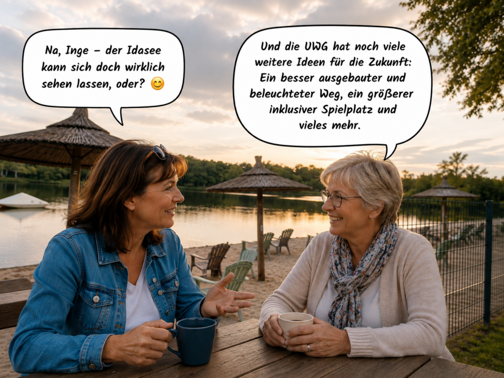 stetige Weiterentwicklung am Idasee und ein Inklusions-Themenspielplatz -- am 13.09. UWG wählen!